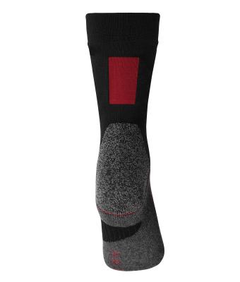 Unisex Worker Socks Warm Black/red 8668