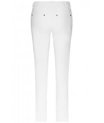 Damen Ladies' 5-Pocket-Stretch-Pants White 10536