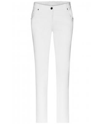 Damen Ladies' 5-Pocket-Stretch-Pants White 10536