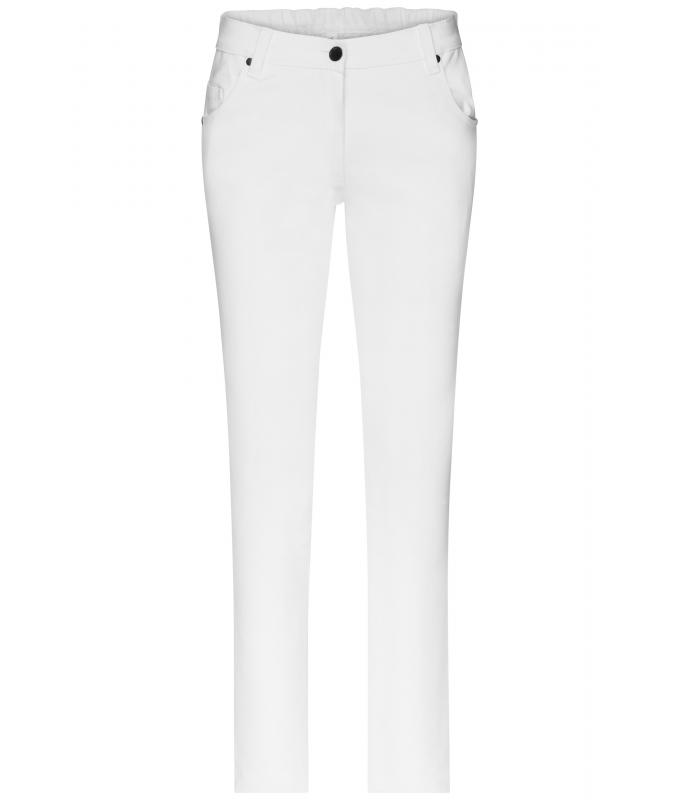 Damen Ladies' 5-Pocket-Stretch-Pants White 10536