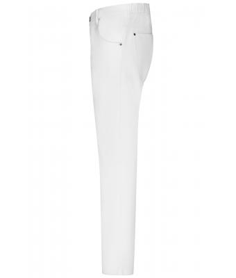 Men Men's 5-Pocket-Stretch-Pants White 10537