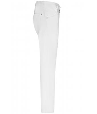Men Men's 5-Pocket-Stretch-Pants White 10537