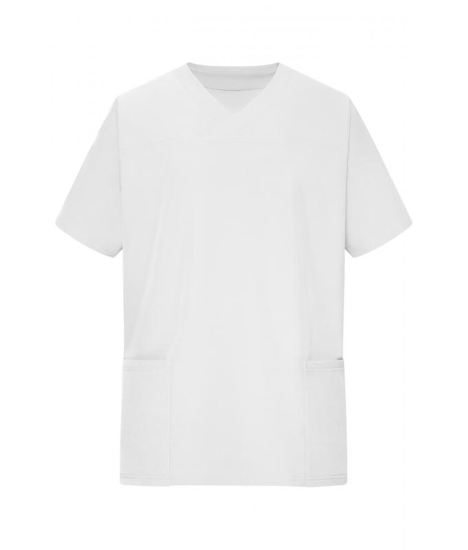 Herren Men's Stretch-Kasack White 10543