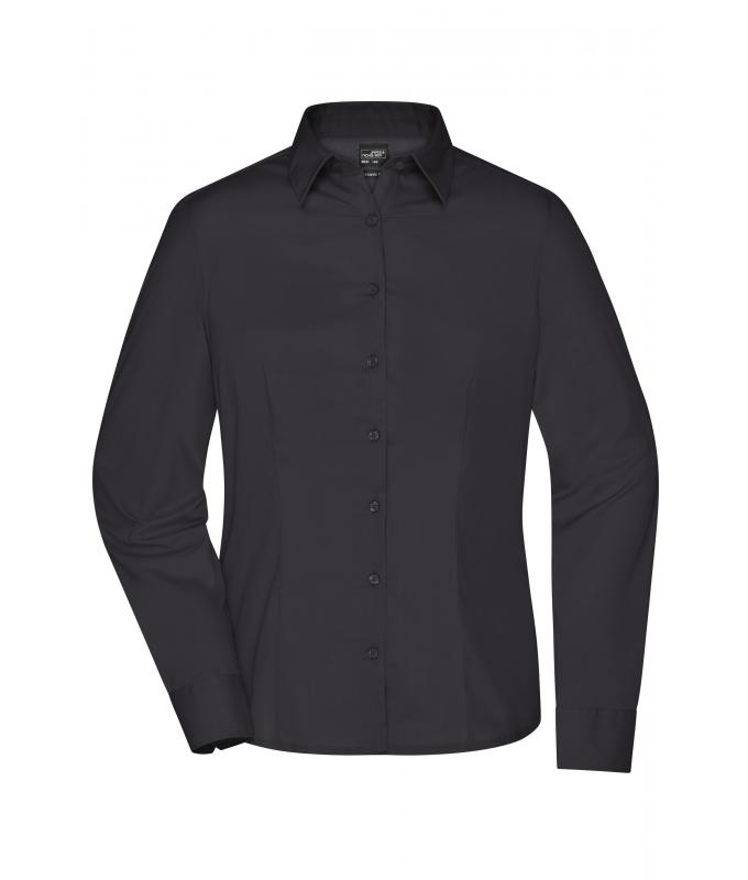Ladies Ladies' Business Shirt Long-Sleeved Black 8388
