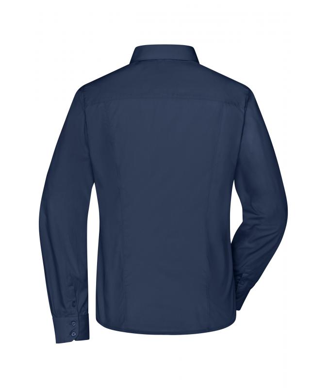 Damen Ladies' Business Shirt Long-Sleeved Navy 8388