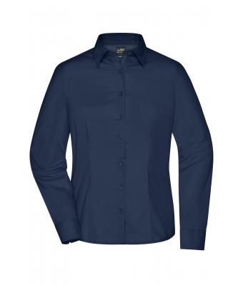 Damen Ladies' Business Shirt Long-Sleeved Navy 8388