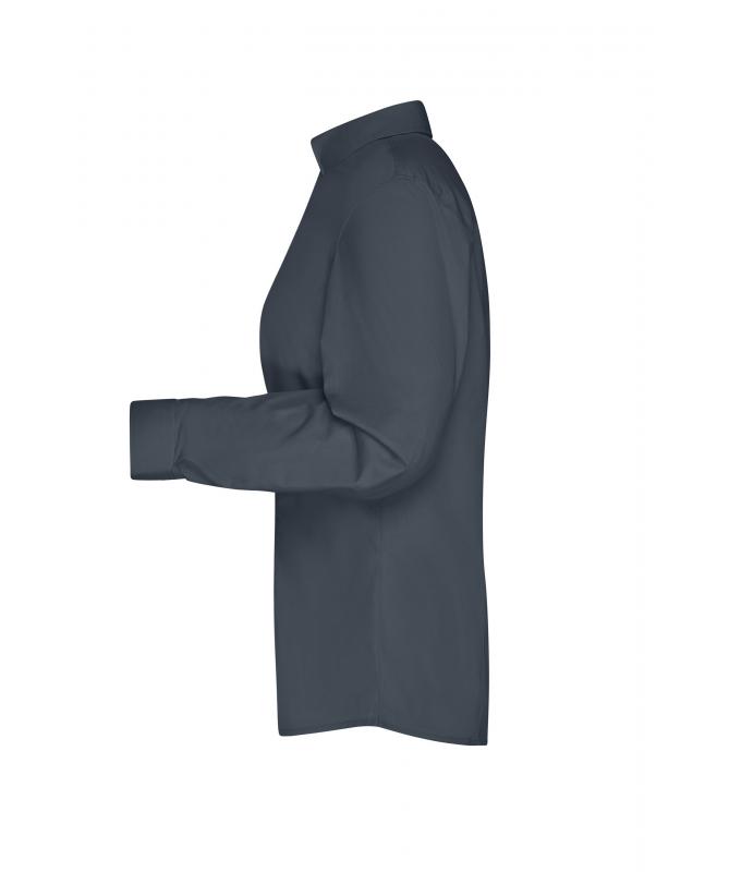 Damen Ladies' Business Shirt Long-Sleeved Carbon 8388