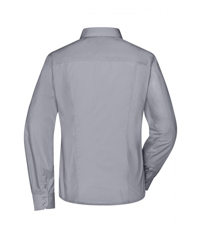 Damen Ladies' Business Shirt Long-Sleeved Steel 8388