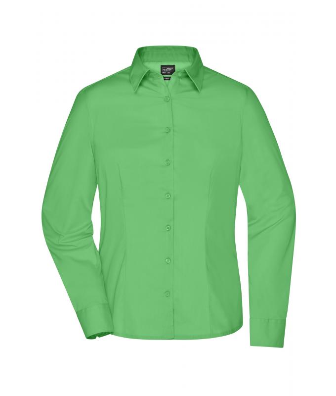 Damen Ladies' Business Shirt Long-Sleeved Lime-green 8388