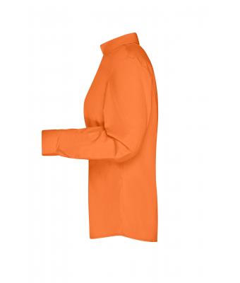 Damen Ladies' Business Shirt Long-Sleeved Orange 8388