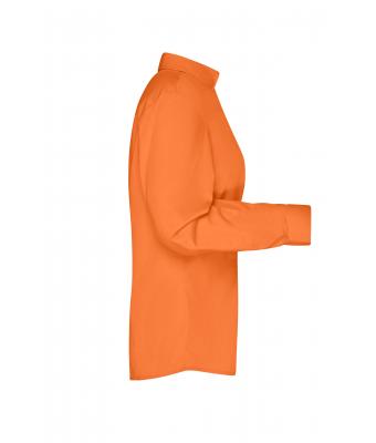 Damen Ladies' Business Shirt Long-Sleeved Orange 8388