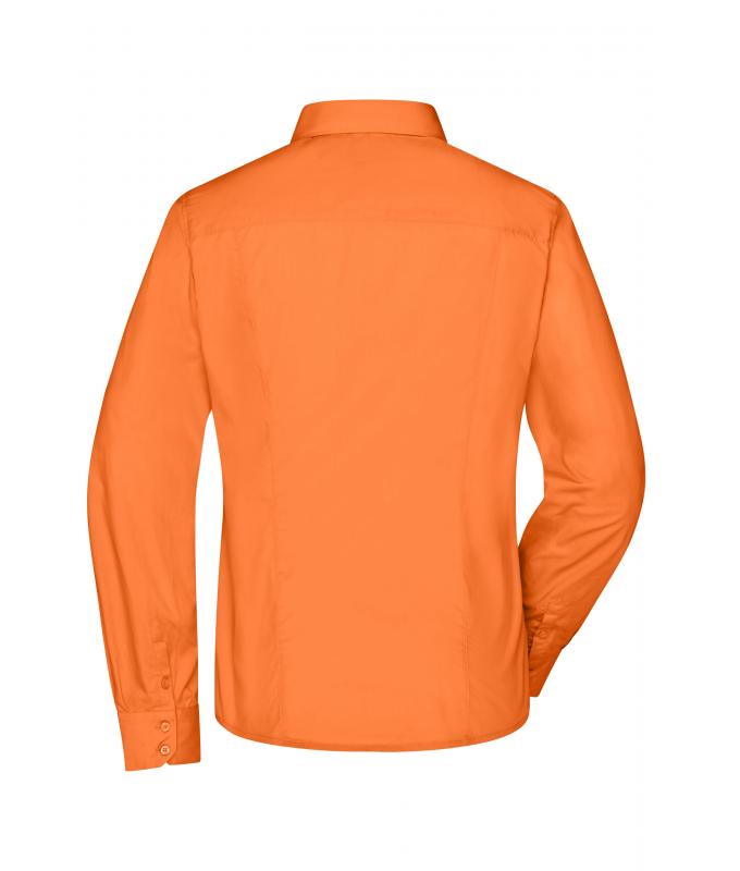 Damen Ladies' Business Shirt Long-Sleeved Orange 8388