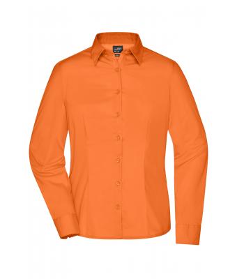 Damen Ladies' Business Shirt Long-Sleeved Orange 8388