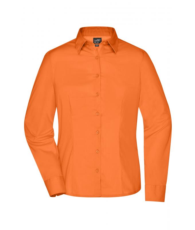 Ladies Ladies' Business Shirt Long-Sleeved Orange 8388