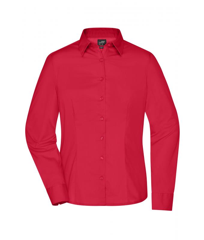 Ladies Ladies' Business Shirt Long-Sleeved Red 8388