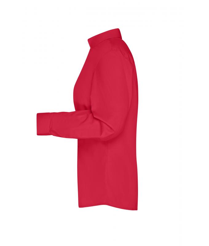 Damen Ladies' Business Shirt Long-Sleeved Red 8388