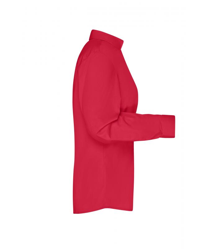 Damen Ladies' Business Shirt Long-Sleeved Red 8388
