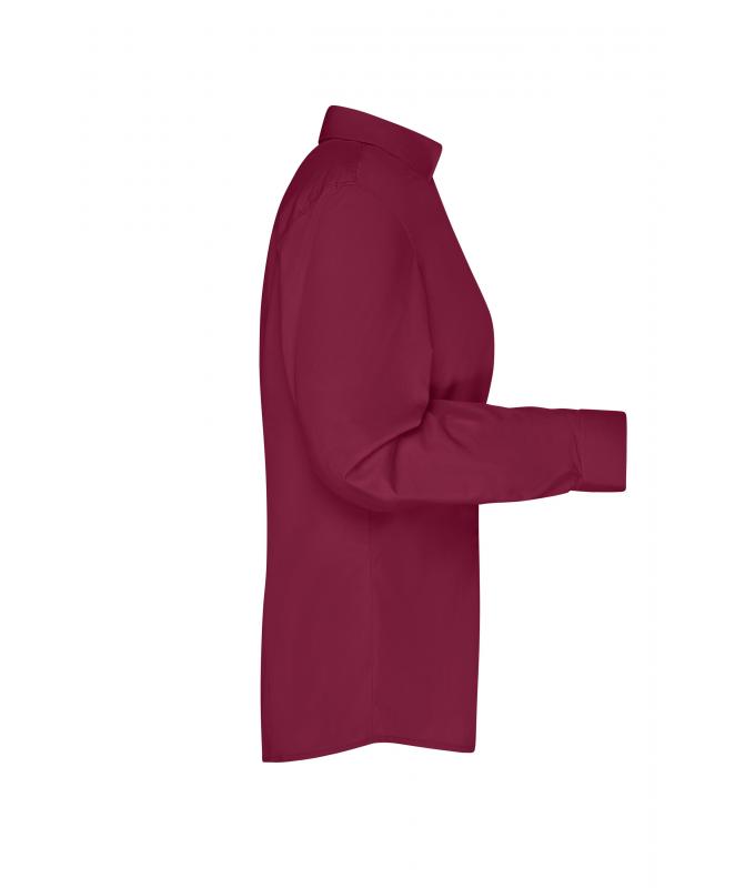 Damen Ladies' Business Shirt Long-Sleeved Wine 8388