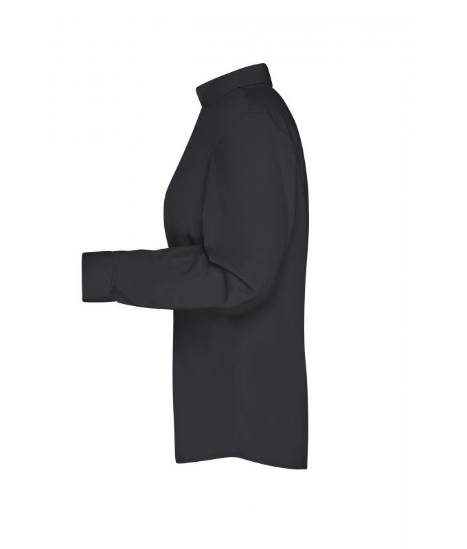 Damen Ladies' Business Shirt Long-Sleeved Black 8388