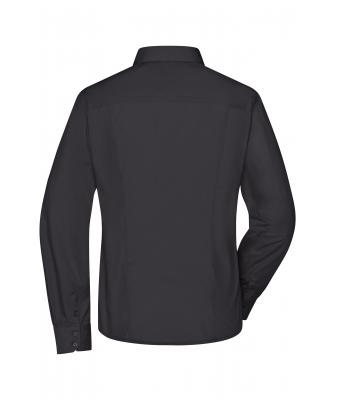 Damen Ladies' Business Shirt Long-Sleeved Black 8388