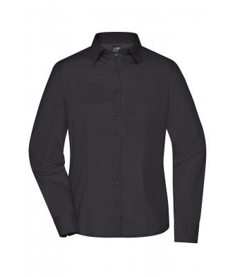 Damen Ladies' Business Shirt Long-Sleeved Black 8388