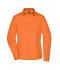 Damen Ladies' Business Shirt Long-Sleeved Orange 8388