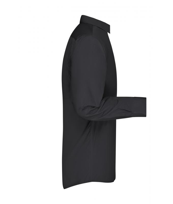 Men Men's Business Shirt Long-Sleeved Black 8389