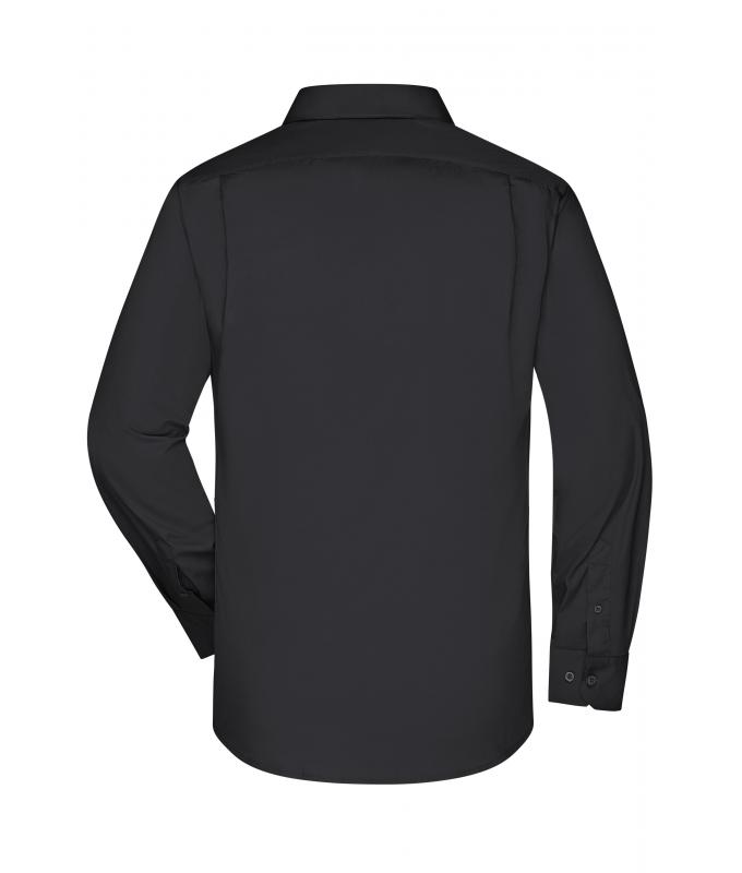 Men Men's Business Shirt Long-Sleeved Black 8389