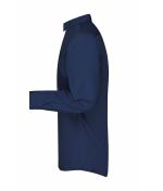 Men Men's Business Shirt Long-Sleeved Navy 8389
