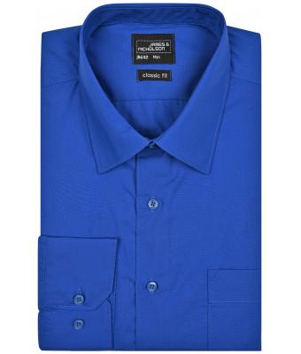 Men Men's Business Shirt Long-Sleeved Royal 8389
