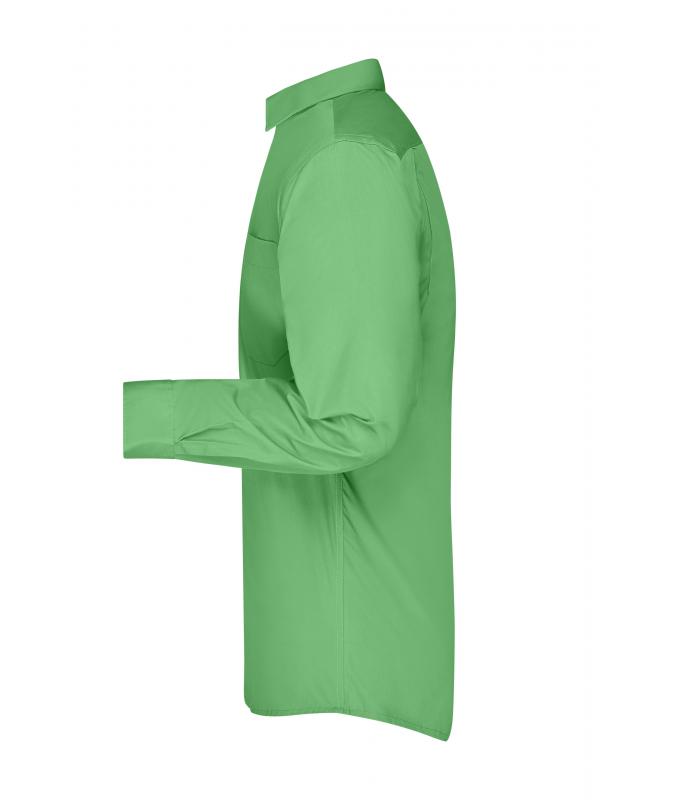 Men Men's Business Shirt Long-Sleeved Lime-green 8389