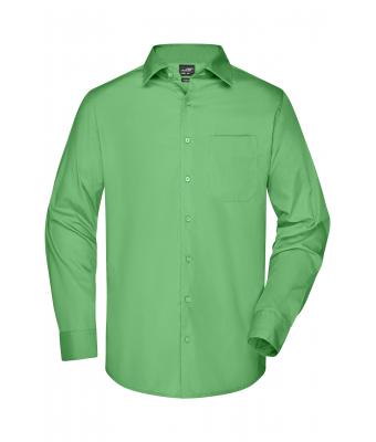 Men Men's Business Shirt Long-Sleeved Lime-green 8389