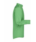 Herren Men's Business Shirt Long-Sleeved Lime-green 8389