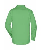Herren Men's Business Shirt Long-Sleeved Lime-green 8389