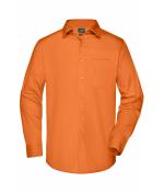 Men Men's Business Shirt Long-Sleeved Orange 8389