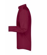 Herren Men's Business Shirt Long-Sleeved Wine 8389