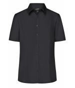 Ladies Ladies' Business Shirt Short-Sleeved Black 8390