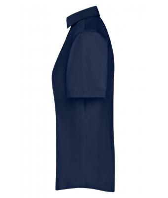 Damen Ladies' Business Shirt Short-Sleeved Navy 8390