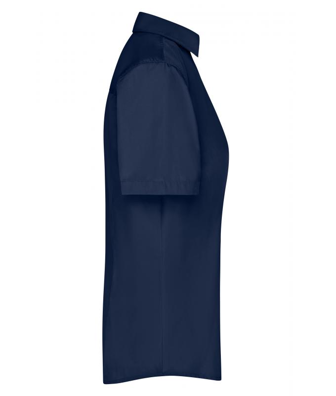 Ladies Ladies' Business Shirt Short-Sleeved Navy 8390