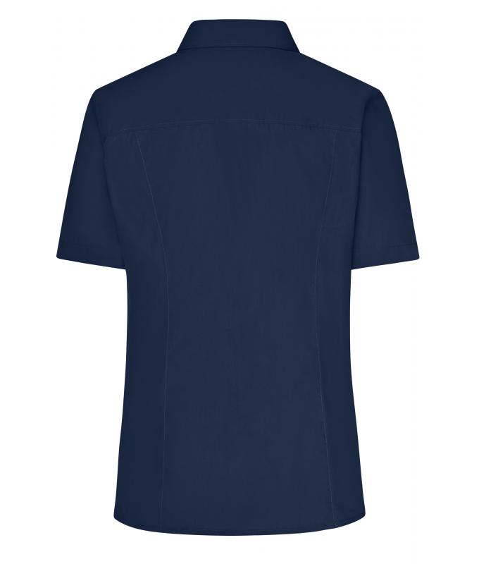 Ladies Ladies' Business Shirt Short-Sleeved Navy 8390