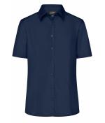 Ladies Ladies' Business Shirt Short-Sleeved Navy 8390