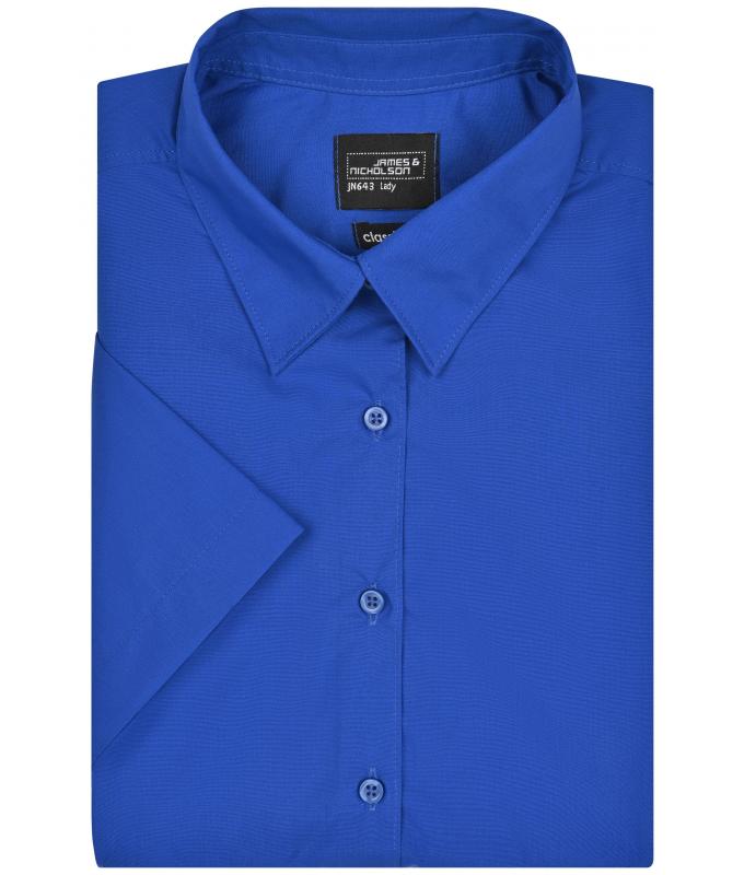 Ladies Ladies' Business Shirt Short-Sleeved Royal 8390
