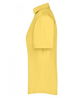 Damen Ladies' Business Shirt Short-Sleeved Yellow 8390