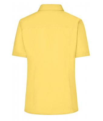 Damen Ladies' Business Shirt Short-Sleeved Yellow 8390