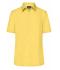 Damen Ladies' Business Shirt Short-Sleeved Yellow 8390