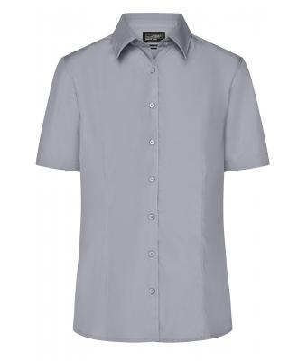 Damen Ladies' Business Shirt Short-Sleeved Steel 8390