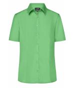 Ladies Ladies' Business Shirt Short-Sleeved Lime-green 8390