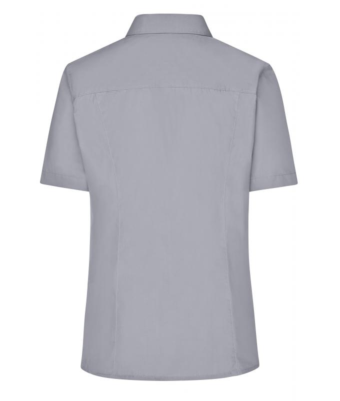 Ladies Ladies' Business Shirt Short-Sleeved Steel 8390