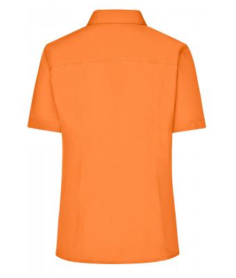 Damen Ladies' Business Shirt Short-Sleeved Orange 8390