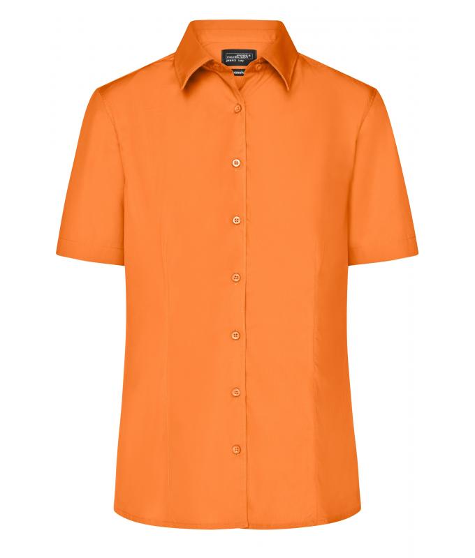 Ladies Ladies' Business Shirt Short-Sleeved Orange 8390